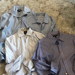 4 men’s dress shirts - sold as lot